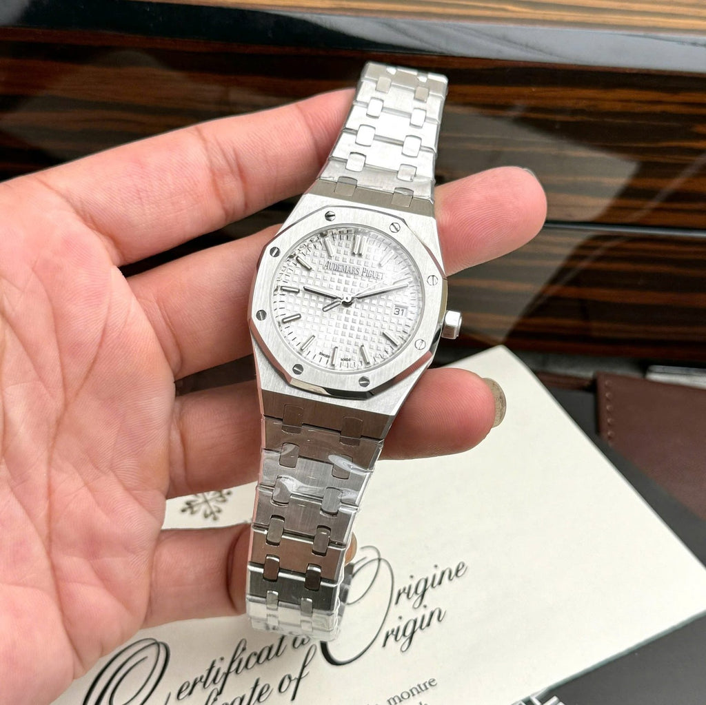 Audemars Piguet Royal Oak Watch White Dial Automatic 34mm