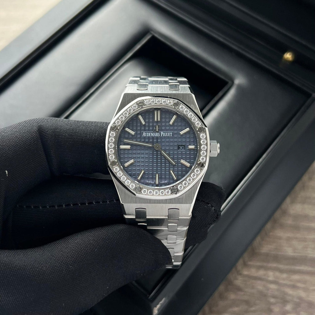 Audemars Piguet Watch Royal Oak Womens Dial Blue 34mm