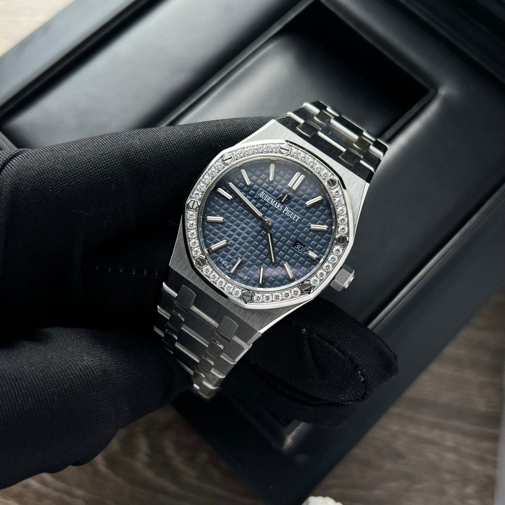 Audemars Piguet Watch Royal Oak Womens Dial Blue 34mm