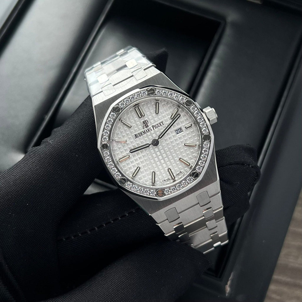 Audemars Piguet Watch Royal Oak Womens White Dial 34mm
