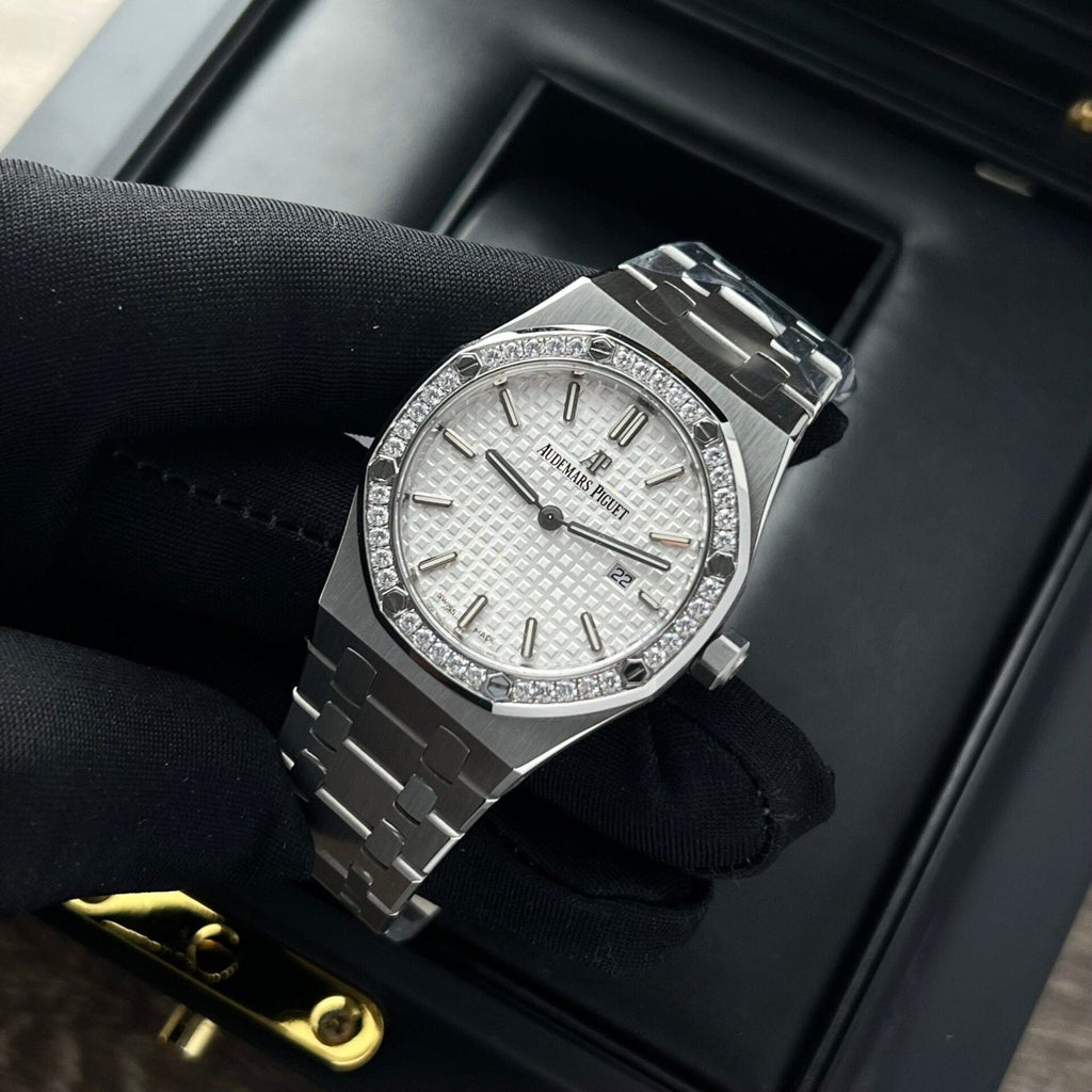Audemars Piguet Watch Royal Oak Womens White Dial 34mm