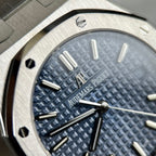 Audemars Piguet Watch Royal Oak Blue Dial Metal Wire 34mm