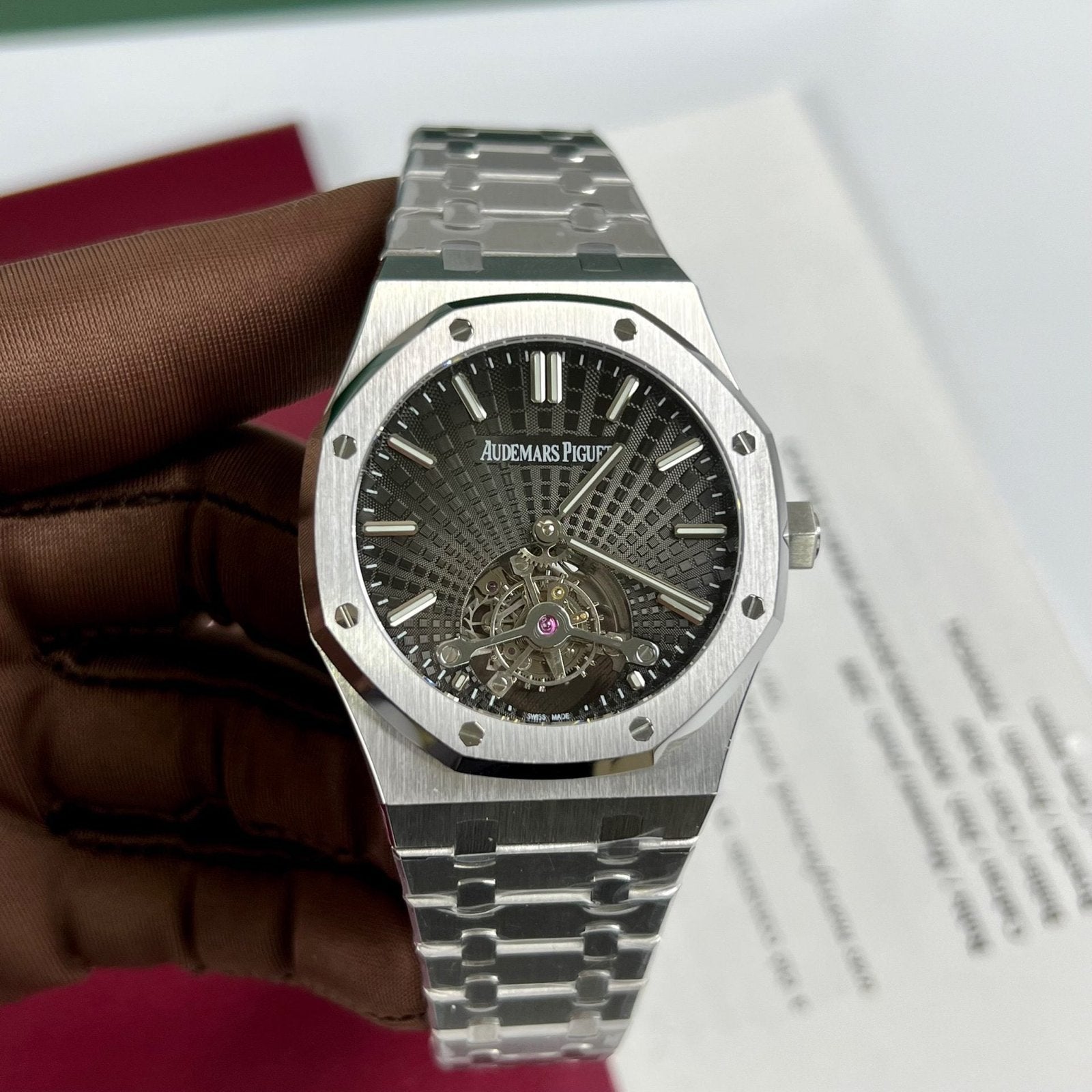 Audemars Piguet Watch Royal Oak Tourbillon 26522TI Gray Dial 41mm
