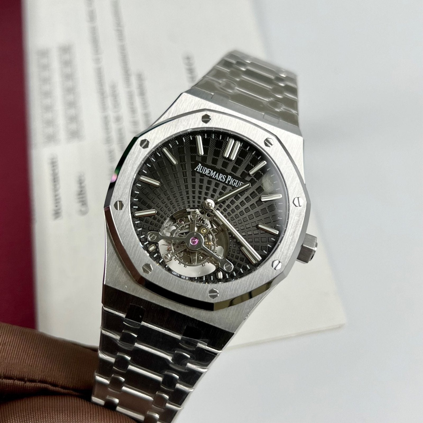 Audemars Piguet Watch Royal Oak Tourbillon 26522TI Gray Dial 41mm