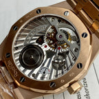 Audemars Piguet Watch Royal Oak Tourbillon Rose Gold 26522OR Dial Blue 41mm