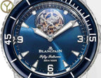 Blancpain Fifty Fathoms Tourbillon 8 Jours Watch Blue Dial 45mm