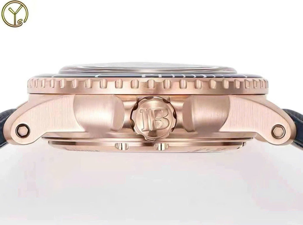 Blancpain Fifty Fathoms Tourbillon 8 Jours Watch Rose Gold Blue Dial 45mm