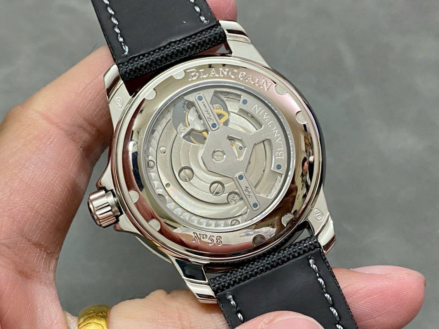 Blancpain Fifty Fathoms Tourbillon 8 Jours Watch Black Dial 45mm