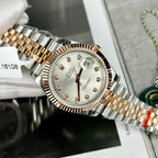 Rolex Watch DateJust 126331 Gold Wrapped Sliver Dial 41mm