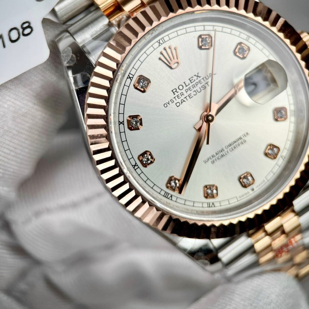 Rolex Watch DateJust 126331 Gold Wrapped Sliver Dial 41mm
