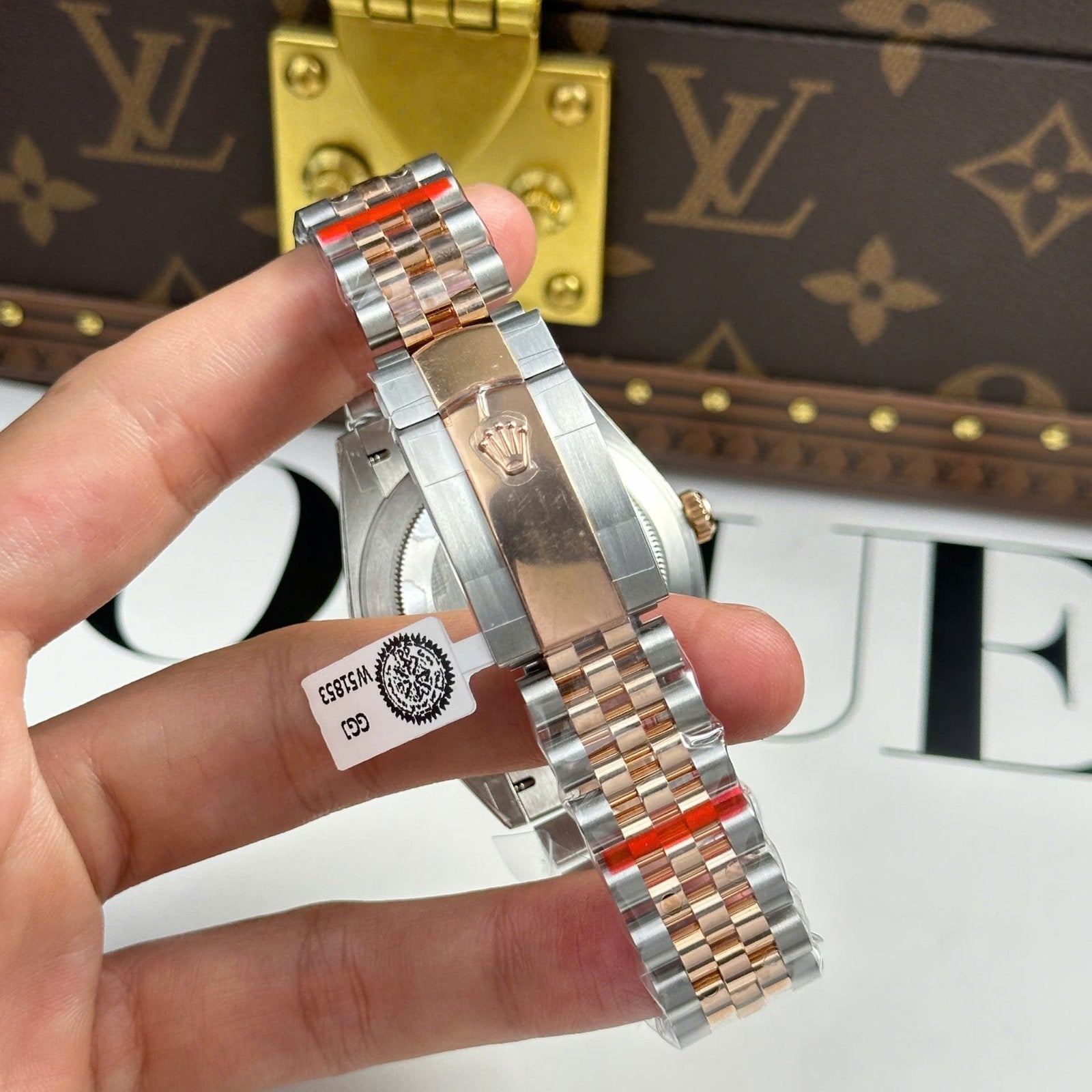 Rolex Watch DateJust Chocolate Dial Gold Wrapped 41mm