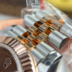 Rolex Watch DateJust Chocolate Dial Gold Wrapped 41mm