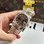 Rolex Watch DateJust Chocolate Dial Gold Wrapped 41mm