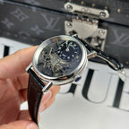 Breguet  Watch Tradition 7057 Leather Strap Black 40mm