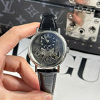 Breguet  Watch Tradition 7057 Leather Strap Black 40mm
