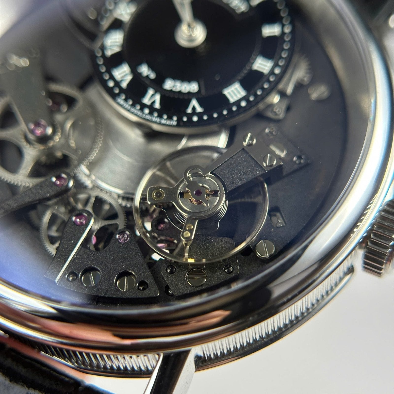 Breguet  Watch Tradition 7057 Leather Strap Black 40mm