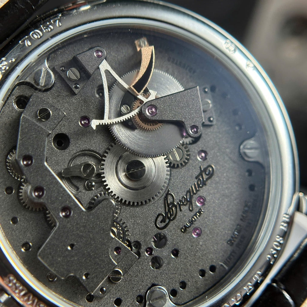 Breguet  Watch Tradition 7057 Leather Strap Black 40mm