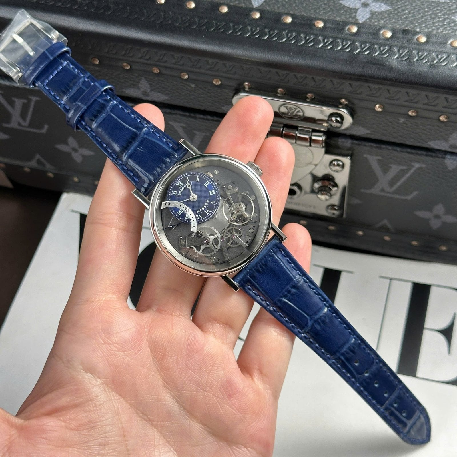Breguet Tradition 7097  Watch Dial Blue 40mm