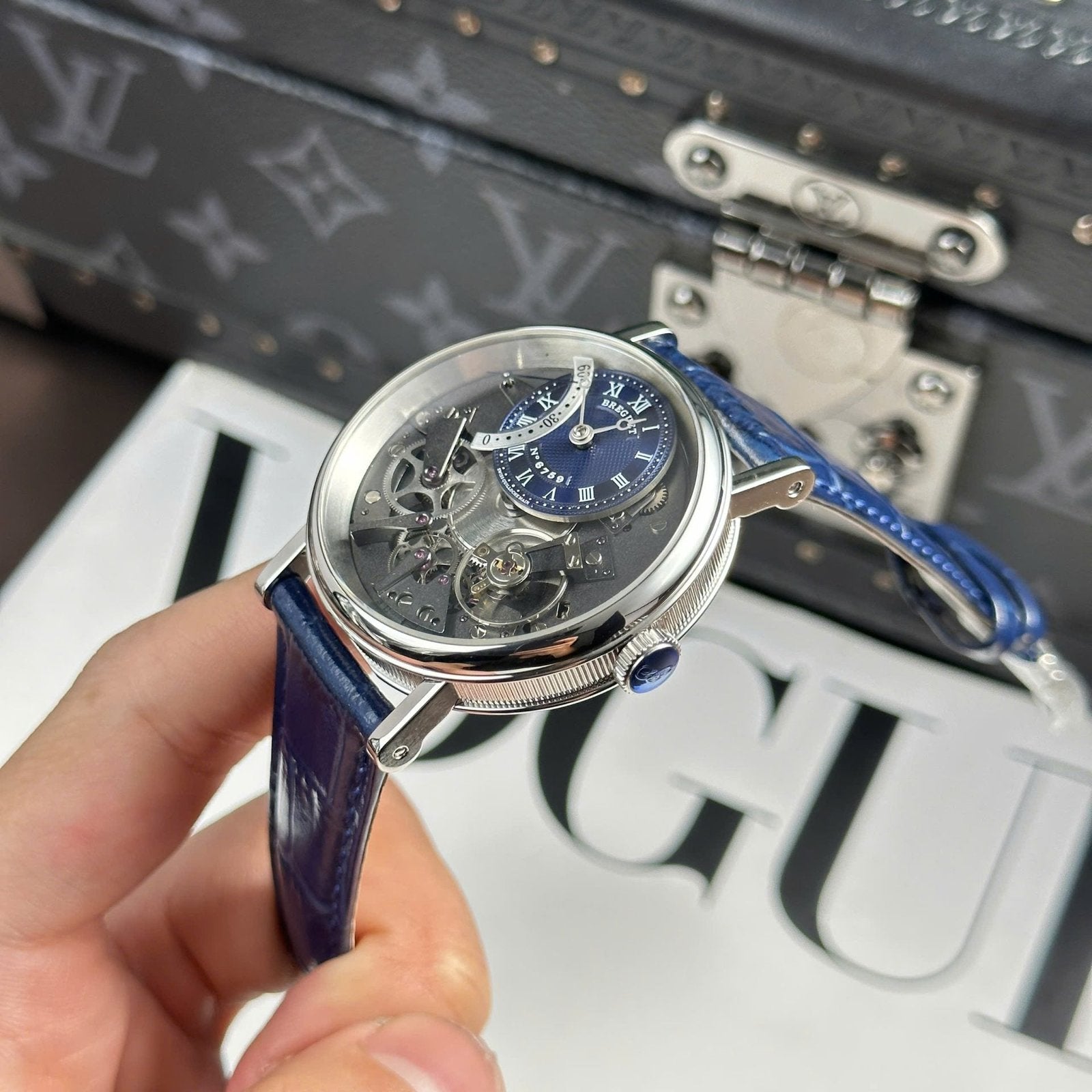Breguet Tradition 7097  Watch Dial Blue 40mm