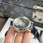 Breguet Tradition 7097  Watch Black Leather Strap 40mm