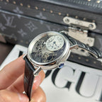 Breguet Tradition 7097  Watch Black Leather Strap 40mm