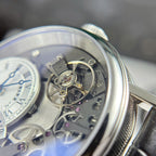 Breguet Tradition 7097  Watch Black Leather Strap 40mm