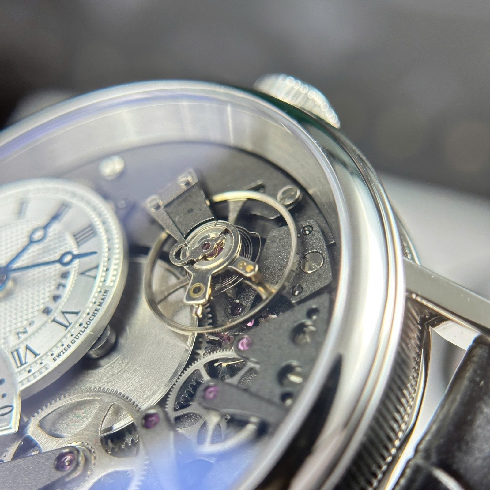 Breguet Tradition 7097  Watch Black Leather Strap 40mm