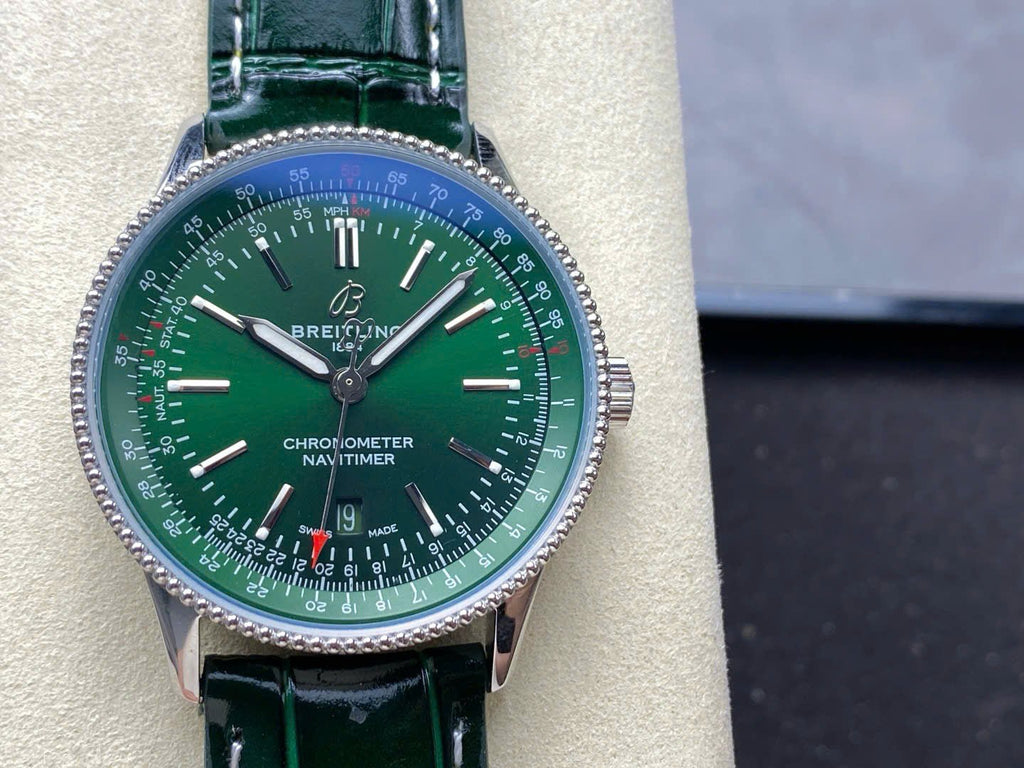 Breitling Navitimer A17326361L1P1 Green Dial  Watch 41mm