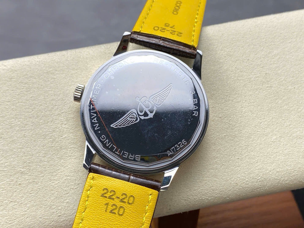 Breitling Navitimer  Watch Brown Leather Strap 41mm