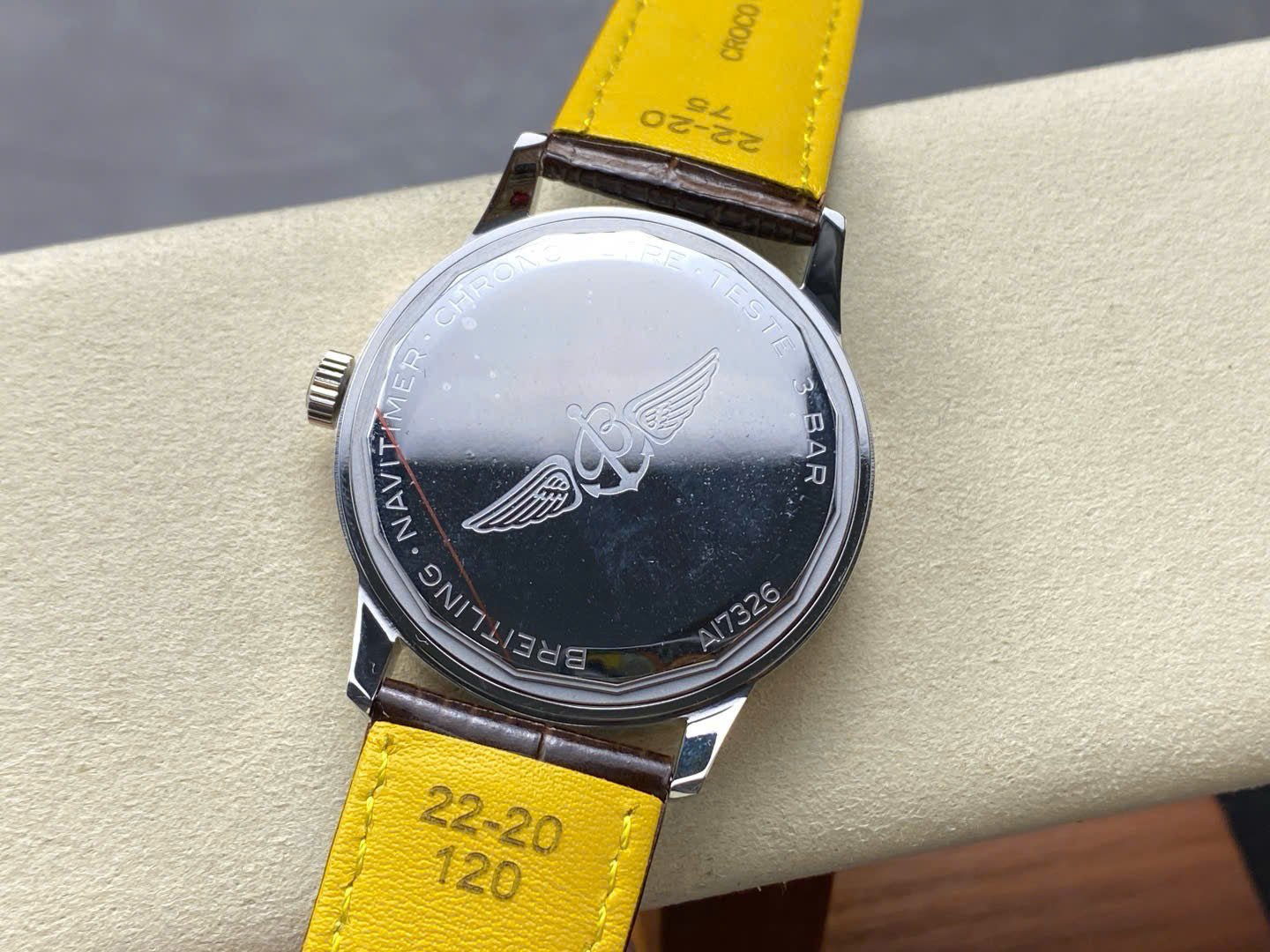 Breitling Navitimer  Watch Brown Leather Strap 41mm