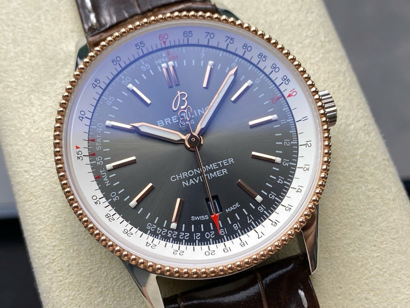 Breitling Navitimer Watch Leather Strap 41mm