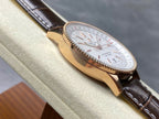 Breitling Navitimer Rose Gold White Dial Watch 41mm