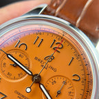 Breitling Premier B01 Chronograph Watch Dial Orange 42mm