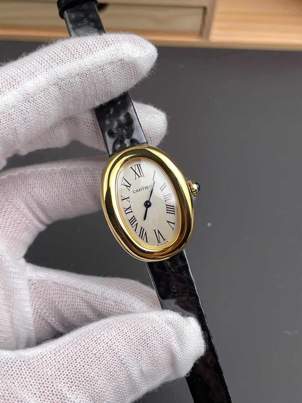 Cartier Baignoire WGBA0017 Watch Women Leather Strap 24,6×18,7mm