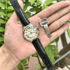 Cartier Watch Santos Dumont WJSA0017 Red Leather Strap 38×27.5mm