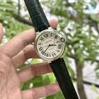 Cartier Watch Santos Dumont WJSA0017 Red Leather Strap 38×27.5mm