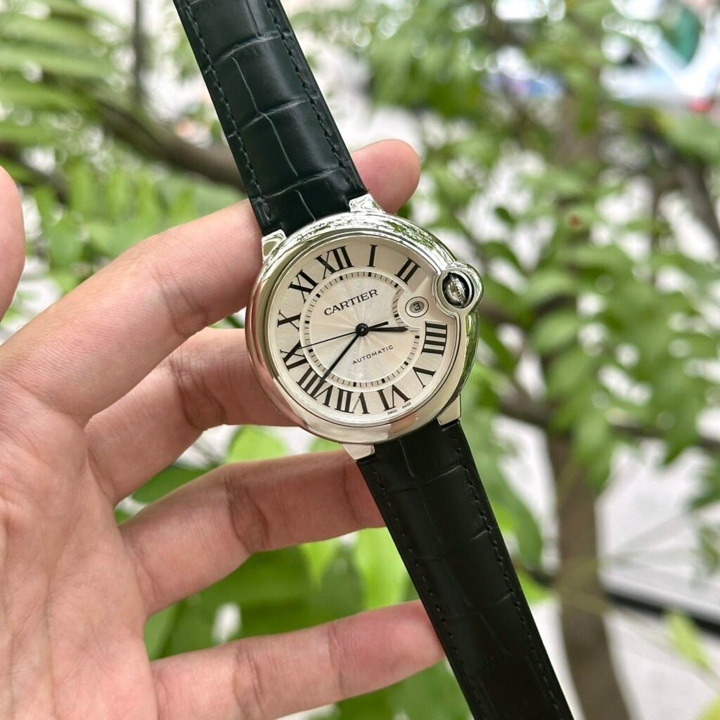 Cartier Watch Ballon Bleu Leather Strap 42mm