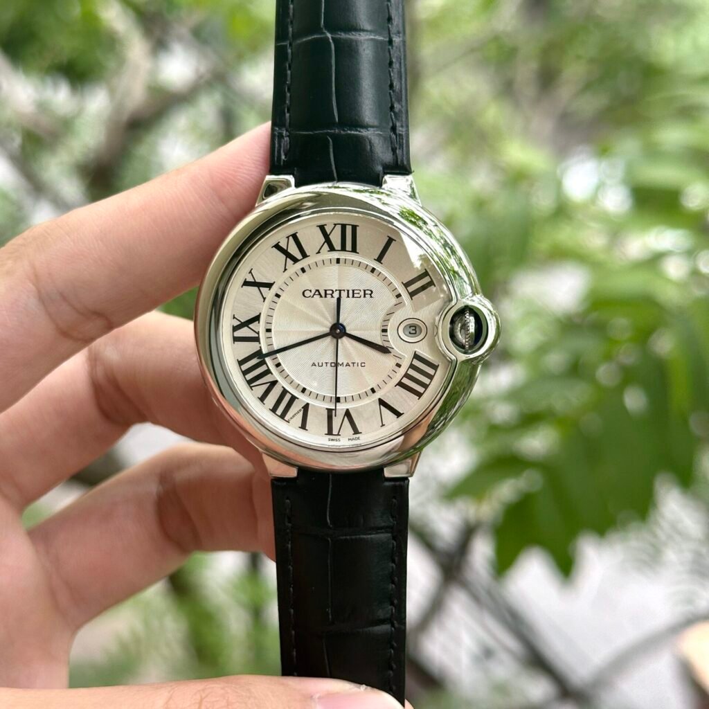 Cartier Watch Ballon Bleu Leather Strap 42mm