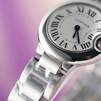 Cartier Ballon Bleu Women’s Watch Swiss Quartz Movement Metal Strap 28mm