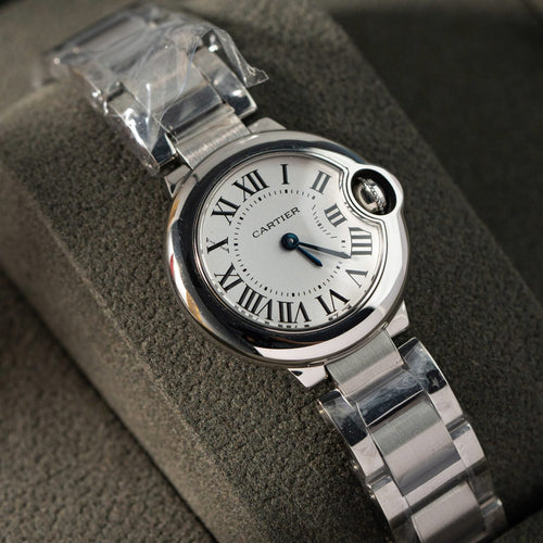 Cartier Ballon Bleu Women’s Watch Swiss Quartz Movement Metal Strap 28mm