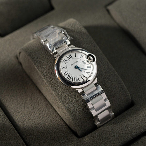 Cartier Ballon Bleu Women’s Watch Swiss Quartz Movement Metal Strap 28mm