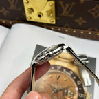 Cartier Ballon Bleu Watch White Dial Leather Strap 40mm