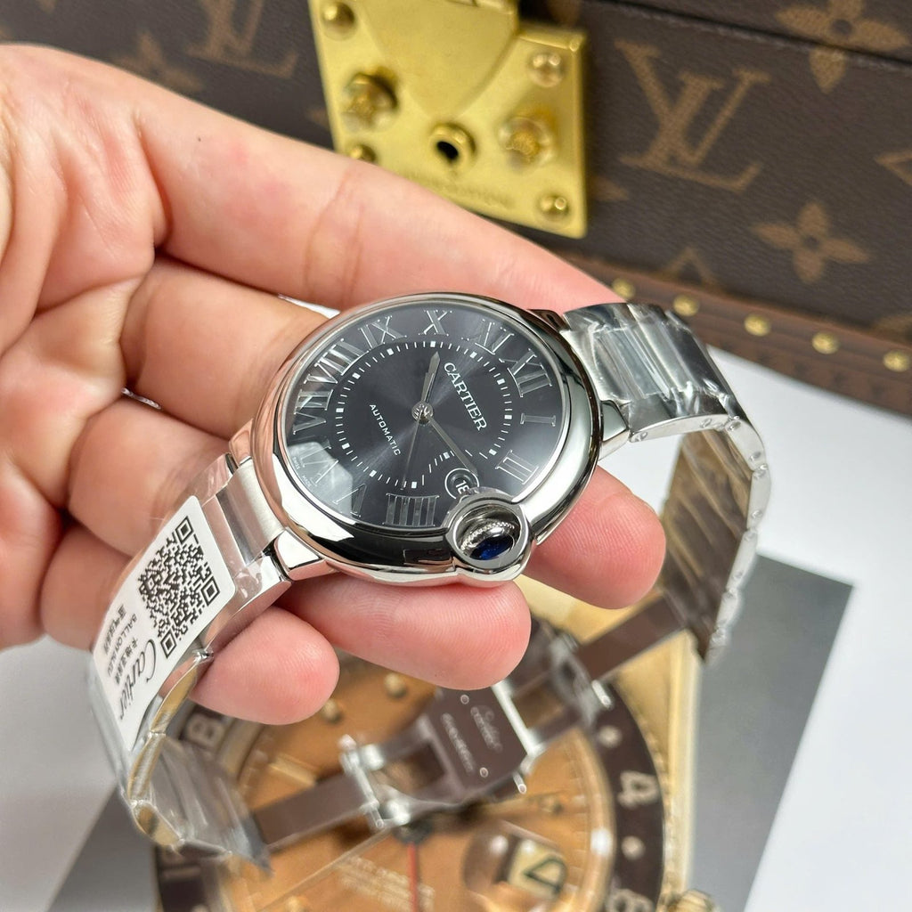Cartier Ballon Bleu Watch Gray Dial Metal Wire 40mm
