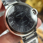 Cartier Ballon Bleu Watch Gray Dial Metal Wire 40mm