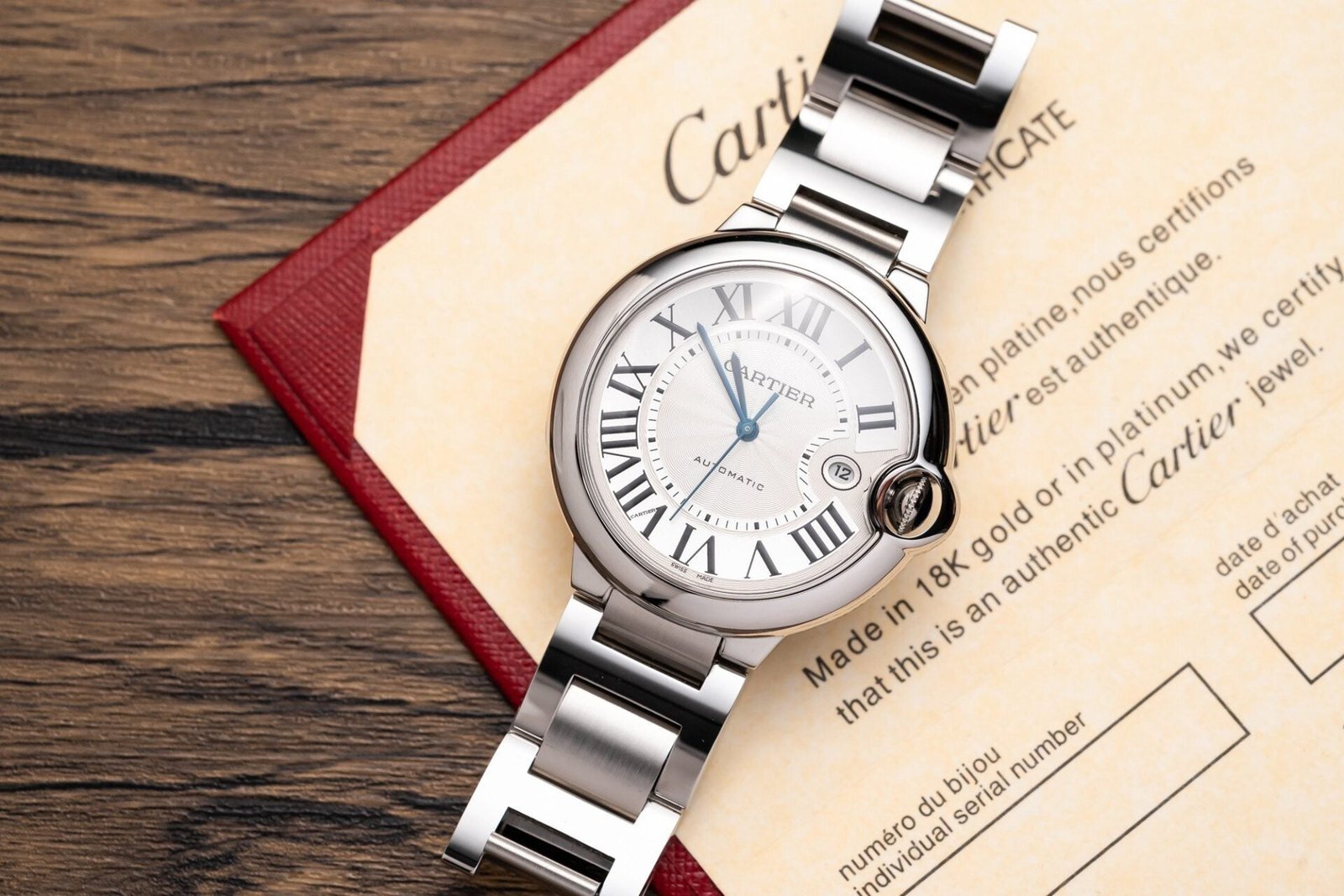 Cartier Ballon Bleu W69012Z4 Watch 42mm