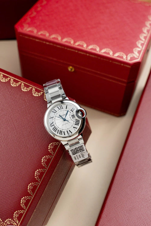 Cartier Ballon Bleu W6920046 Watch White Dial Metal Wire 36mm