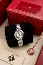 Cartier Ballon Bleu W6920046 Watch White Dial Metal Wire 36mm