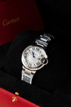 Cartier Ballon Bleu W6920046 Watch White Dial Metal Wire 36mm