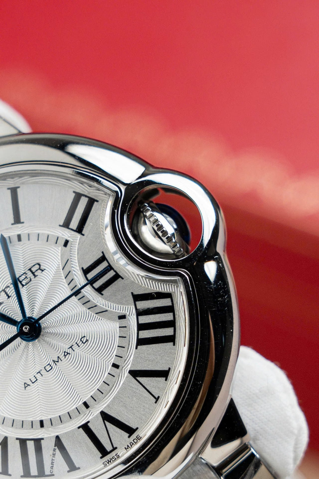 Cartier Ballon Bleu W6920046 Watch White Dial Metal Wire 36mm