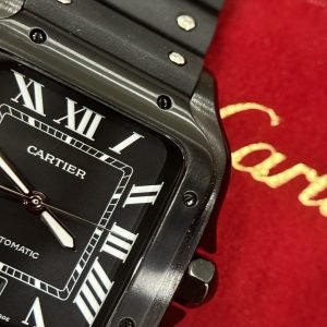 Cartier Watch Santos Dumont WJSA0017 Red Leather Strap 38×27.5mm